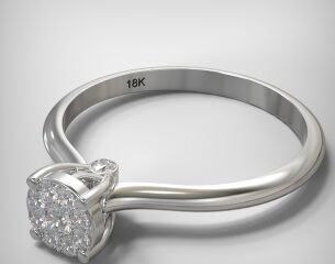 Invisible ring EM014-0,14CT